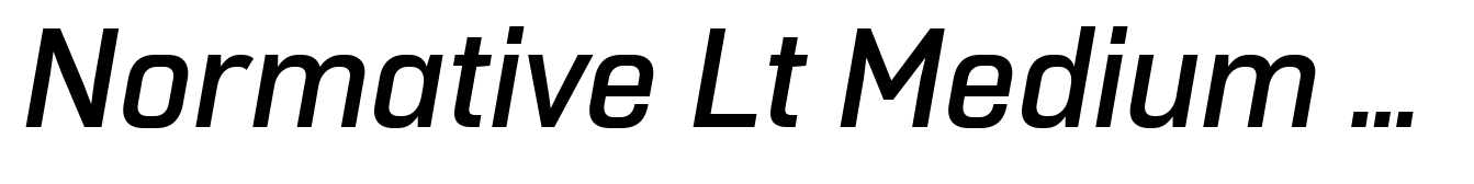 Normative Lt Medium Italic